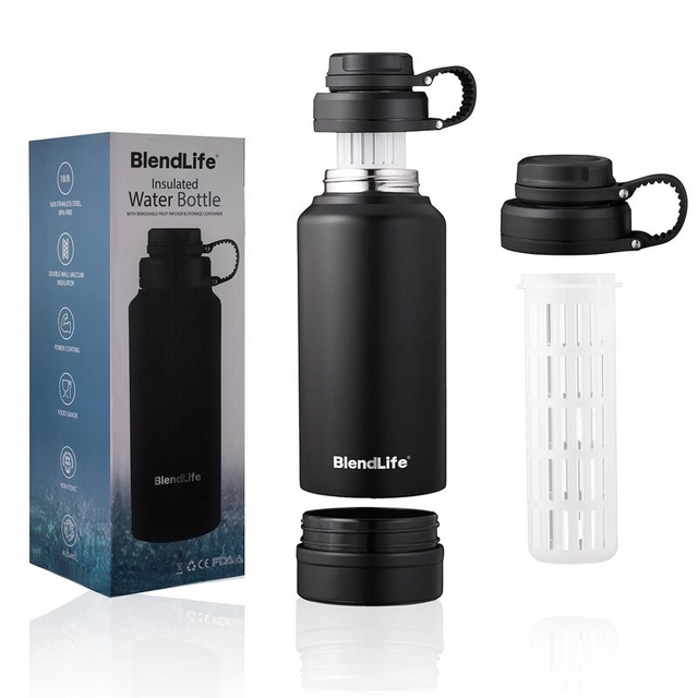 BlendLife Double-Wall Insulated Bottle (Infuser + Storage)