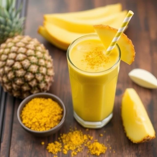 Golden Pineapple Turmeric Smoothie